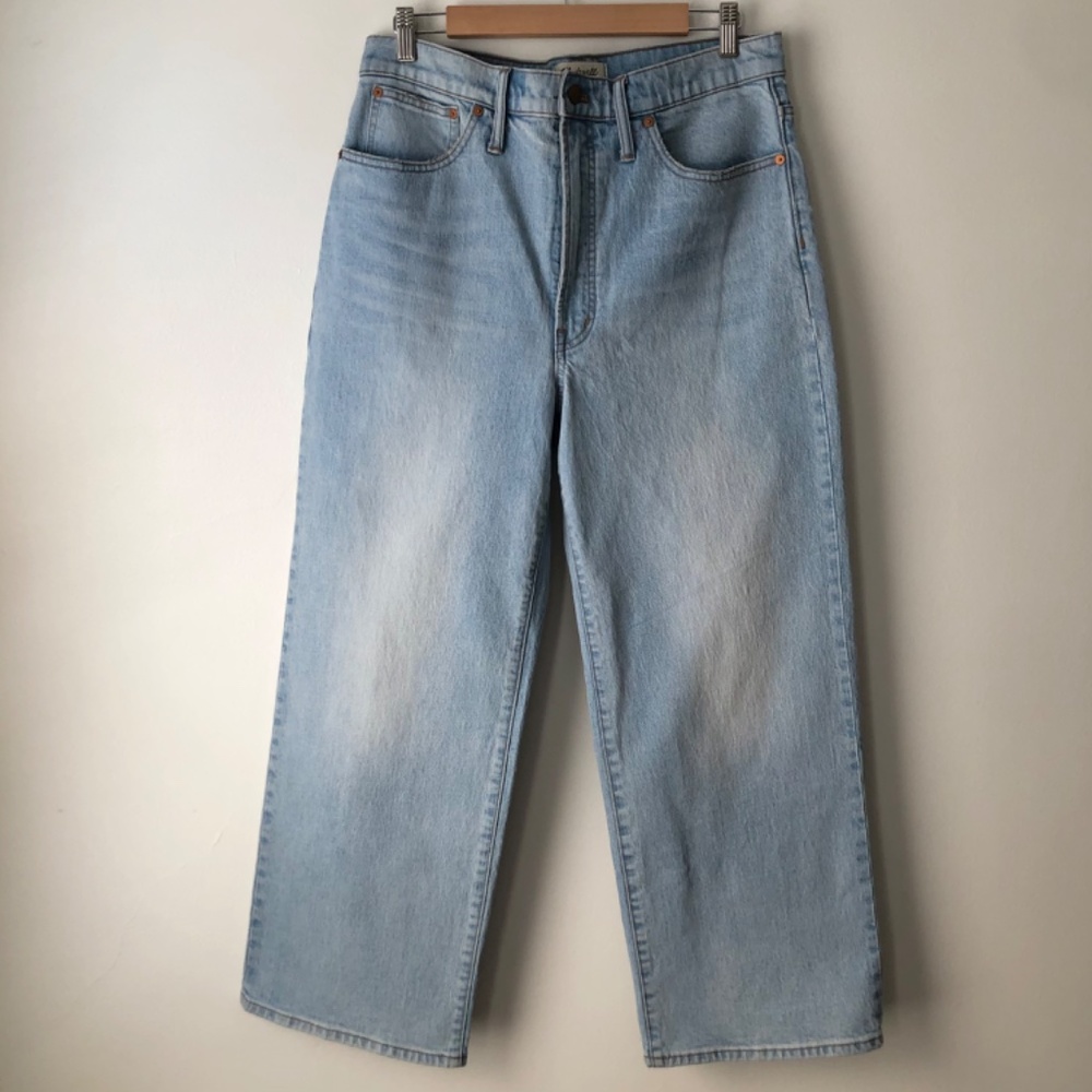 Madewell The Perfect Vintage Wide-Leg Crop Jean Size 30